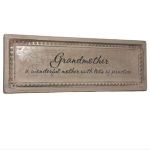 GRANDMOTHER decortive Crackled Metal Inspirational Wall Plaque